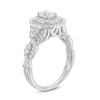 Thumbnail Image 1 of Celebration Ideal 1-1/2 CT. T.W. Emerald-Cut Diamond Frame Engagement Ring in 14K White Gold (I/I1)