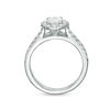 Thumbnail Image 4 of Celebration Ideal 1-1/2 CT. T.W. Oval Diamond Frame Bridal Set in 14K White Gold (I/I1)
