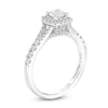 Thumbnail Image 2 of Celebration Infinite™ 1 CT. T.W. Certified Diamond Cushion-Shaped Frame Engagement Ring in 14K White Gold (I/SI2)