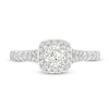 Thumbnail Image 3 of Celebration Infinite™ 1 CT. T.W. Certified Diamond Cushion-Shaped Frame Engagement Ring in 14K White Gold (I/SI2)