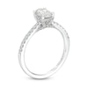Thumbnail Image 2 of Celebration Infinite™ 1 CT. T.W. Certified Oval Diamond Solitaire Engagement Ring in 14K White Gold (I/SI2)