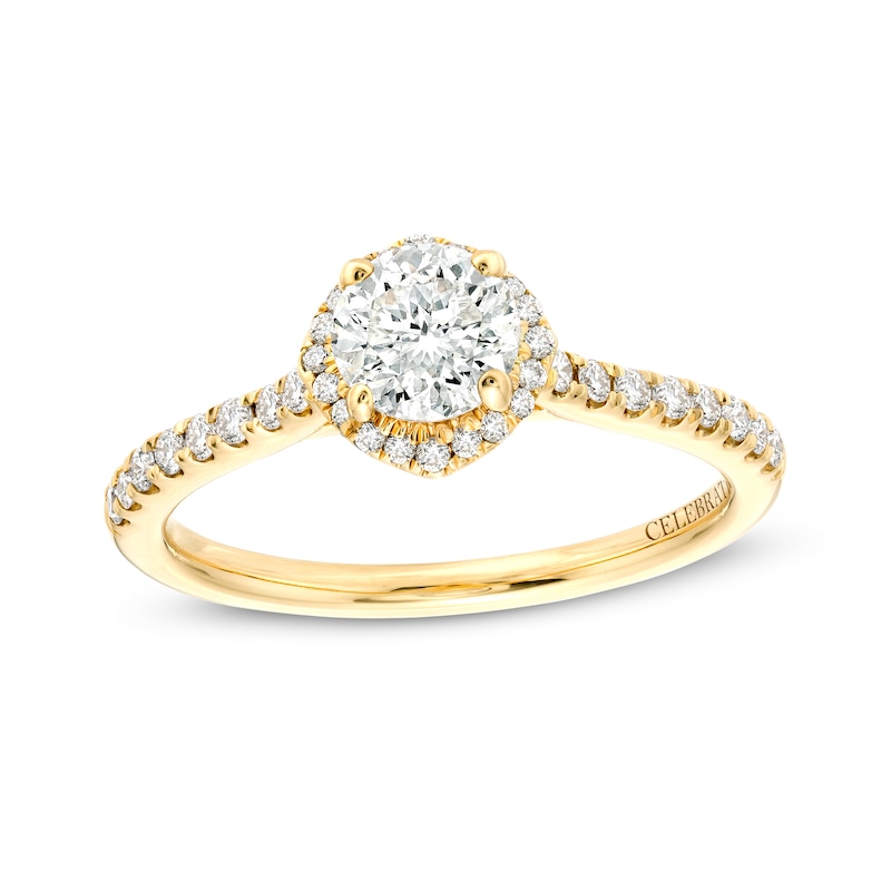 Celebration Infinite™ 1 CT. T.W. Certified Diamond Frame Engagement Ring in 14K Gold (I/SI2)