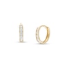 Thumbnail Image 0 of Child's Cubic Zirconia Five Stone Huggie Hoop Earrings in 14K Gold
