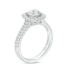 Thumbnail Image 2 of Celebration Ideal 1-5/8 CT. T.W. Certified Diamond Cushion-Shaped Frame Engagement Ring in 14K White Gold (I/I1)