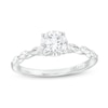Thumbnail Image 0 of Celebration Infinite™ 1-3/4 CT. T.W. Certified Diamond Scallop Shank Engagement Ring in 14K White Gold (I/SI2)