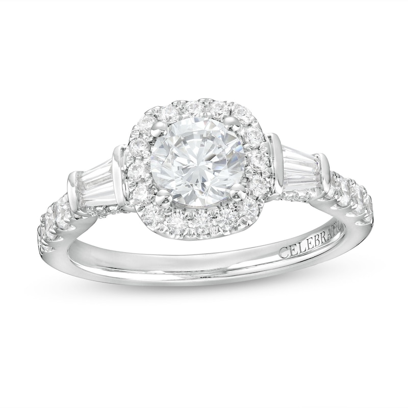 Celebration Infinite™ 1-3/4 CT. T.W. Diamond Cushion-Shaped Frame Engagement Ring in 14K White Gold (I/SI2)