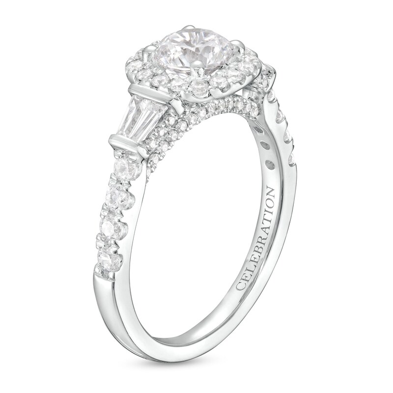 Celebration Infinite™ 1-3/4 CT. T.W. Diamond Cushion-Shaped Frame Engagement Ring in 14K White Gold (I/SI2)