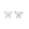 Thumbnail Image 0 of Child's Cubic Zirconia Butterfly Stud Earrings in 14K White Gold