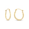 Thumbnail Image 0 of Child's 15.0mm Rope Edge Hoop Earrings in Hollow 14K Gold